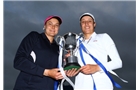 EASTBOURNE, ENGLAND - JUNE 22:  Nadia Petrova of Russia (L) and partner Katarina Srebotnik of Slovenia pose with the trophy after winning the women's doubles final match against Monica Niculescu of Romania and Klara Zakopalova of Czech Republic on day eight of the AEGON International tennis tournament at Devonshire Park on June 22, 2013 in Eastbourne, England.  (Photo by Jan Kruger/Getty Images)